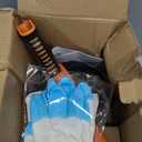 Drain Auger, Clog Remover with Drill Adapter, 25 Feet Flexible Plumbing Snake Use Manually or Powered for Kitchen, Bathroom and Shower Sink, Comes with Gloves (orange)