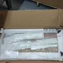 Baby Changing Table, Diaper Changing Station with Pad and Wheels, Two-Tier Open Storage Shelves, Waterproof Diaper pad & Safety Strap, Compact Baby Furniture for Nursery, White