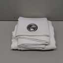 NICETOWN White Room Darkening Bedroom Curtain 84 inches Length - (50% Blackout) Grommet Room Darkening Window Treatment Sound Dampening Thermal Drape for Living Room (W52 x L84, 1 Panel)