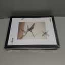 Heimlove 9x12 Picture Frames Set of 3 with Mat to Display 6x8 Picture,Plastic Black Photo Frame for Poster,Diploma,Certificate and Document with Gallery Wall Frame Set