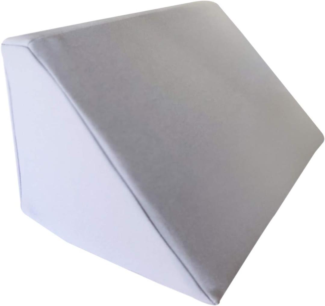 Foot & Leg Elongation Pillow for Better Sleep | Elevation Support Foam Wedge Lifts The Sheets Around Your Feet | Increases Airflow While Removing Pressure 16 x 9.5 x 8.5 in Gray