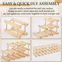 1 Pcs 12 Bottle Wood Wine Rack Stackable Holder, Natural Color
Modular Wine Rack Insert for Inside Cabinet or Countertop, DIY Assembly No Tools, Sturdy Bottle Organizer for Cellar Storage