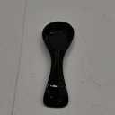 Ceramic Spoon Rests for Kitchen, Spoon Rest for Stove Top Countertop Utensil Rest Ladle Spoon Holder for Cooking Home Decor, Black Color