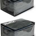 Hefty Large Flexible Tote with Breathable Mesh, Double Zipper, 2 Handles Ideal for Moving or Clothes & Apparel Storage, Alternative to Plastic Bin, Organizer or Container 2 Pack, 11 Gal - Standard