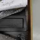 Key Holder Wall Mount, Mail Holder with Storage Drawer and 5 Key Hooks for Coat, Dog Leash, Home Decor Rack, House Accessories, Entry Way Organizer (Standard - 11.8 Inch, Black)