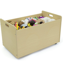 Humble Crew Toy Box with Wheels, Engineered Wood, Natural (TB234)