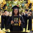 Gersoniel 2026 Graduation Photo Albums with 200 Pockets Leather Cover 4x6 Picture Featuring Cutouts for Tassel Graduation Photo Memory Scrapbook Book Holds Gift for Senior High School College Graduate