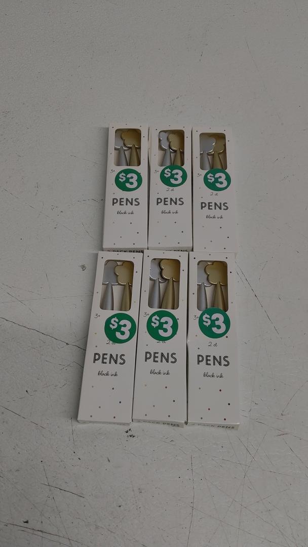 SEASONAL SELEBRATIONS PENS Black ink 2ct 6pcs