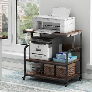 Fannova 32.3" Wide Extra Large Printer Stand with Adjustable Storage Shelf