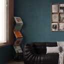 2 x Dimoon 393 x 17.3 Blue Contact Paper Grasscloth Peel and Stick Wallpaper Imitation Linen Texture Golden Removable Thicken Embossed Blue Golden Wallpaper Film Self Adhesive Decorative Shelf Roll