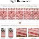 Christmas Area Rug 2x3 Red Snowflake Holiday Decorative Doormat Entryway Kitchen Washable Non Slip Soft Low Pile Small Carpet for Living Room Bedroom Entrance Dining Room Bathroom