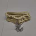 Amazon Basics Kids Velvet, Non-Slip Clothes Hangers (Baby/Toddler), 11.6 inches (for Baby Clothes), Pack of 30, Beige