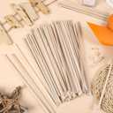 140Pcs 1/4" x 12" Balsa Wood Sticks, Square Dowel Rods Unfinished Balsa Wood Strips Hardwood Sticks for Crafts DIY Projects Models Making