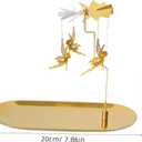 Beaupretty Rotary Candle Holder Fairy Rotating Candle Holder Flying Angels Tea Lights with Tray Candlestick Ornament for Wedding Party Christmas Festival Home Decor