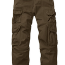 Men's Cargo Pants Cotton Ripstop Hiking Work Pants Comfort Casual Outdoor Pants with Multi Pockets 18