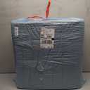 2 Pcs High Density Foam Floor Pillow - Upgraded Large Pillows Seating for Adults - Outdoor Floor Cushion with Soft Tufted Cover - Yoga Pillows for Sitting On Floor - 22 Inch Light Gray