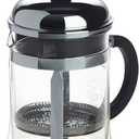 Bodum 17oz Chambord French Press Coffee Maker, High-Heat Borosilicate Glass, Polished Stainless Steel Made in Portugal