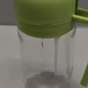 YARRAMATE 16oz/470ml Glass Olive Oil Sprayer for Cooking with Stickers, 2 in 1 Oil Dispenser for Kitchen Gadgets, Food Grade Premium Spray Bottle with Portion Control for Salad, Frying, BBQ (Green)