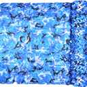 iunio Camo Netting, Camouflage Net, Bulk Roll, Mesh, Cover, Blind for Hunting, Decoration, Sun Shade, Party, Camping, Outdoor (4.9ft*16.4ft(1.5m*5m), Aqua Blue)