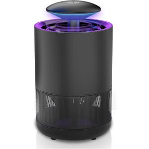 Indoor Insect Trap - Fly Traps Catcher for Mosquito, Fruit Flies, Gnat, Moth, Fly Killer Bug Trap with UV Light Black