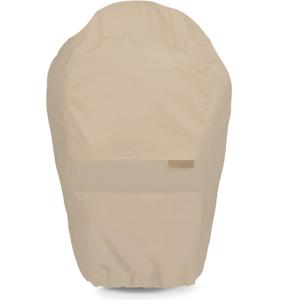 Covermates Classic Round Smoker Cover – All-Weather Water-Resistant Outdoor Smoker Cover with Elastic Hem & Mesh Vents, Heavy-Duty 12-Gauge Vinyl Protection, 22 Diameter x 32H, Classic Tan