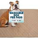 EZwhelp Reusable Dog Pee Pads - Dogs Waterproof Training Pads - Washable & Sanitary - Rounded Corners - Laminated, Lightweight, Durable - Pet Essentials Puppy Training, Whelping - 60" x 60" (60x60 Inch (Pack of 1))