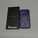 CANSHN Magnetic Compatible with iPhone 17 Pro Case, Upgraded [Full Camera Protection] [Compatible with Magsafe] [Translucent Matte] Shockproof Protective Phone Cover 6.3 Inch - Deep Blue