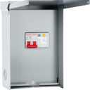 briidea 50 Amp Spa Panel with 3-Pole 50 Amp GFCI Breaker, IP 65 Waterproof, Ideal for Spas, Hot Tubs, Swimming Pools, Home (Gray)