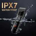 Spacekey Electric Body Hair Trimmer - IPX7 Waterproof Ball Trimmer for Men with LED Light, Wet/Dry Groomer, USB-C Rechargeable, Travel Bag Included - Men's Pubic, Groin and Body Shave
