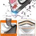 Compatible for iPhone 15 Case Cute Aesthetic - Durable Shockproof 6.6 ft Drop Impact Phone Case Cover with Funny Fashion Tiger 6.1" Black