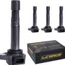 Set of 4 Ignition Coil Packs Fits for L4 1.7L Honda Civic 2001 2002 2003 2004 2005 Coil Pack 1.7 Replaces# UF400 C1460