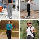 MGPUT 4 Pack Women's Sweatpants,Joggers for Women with Pockets Ligthweigt Soft Comfortable Pant for Yoga Workout Lounging (Large-X-Large, Black/Black/Gray/Lt Gray)