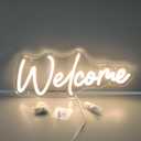 SYLHOME Welcome Led Neon Light Sign Business Open Windows Home Door Wall Sign Decor Bar Pub Store Shop Come In Neon Wedding Birthday Party Sign Gifts 15.75" X 6.5" USB