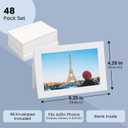 Best Paper Greetings Photo Frame Cards - 4 x 6 In, White, 48 Pack, Modern - Paper Picture Frames - Photo Holders for Pictures