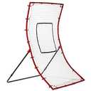 Franklin Sports Baseball Rebounder Net - Baseball + Softball Pitchback Net + Pitching Target - All Angle Bounce Back Net - Return Fielding Trainer - 48",Red