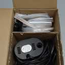 Pool Cover Pump Above Ground - Submersible Sump Pump, Swimming Water Removal Pumps, with Drainage Hose & 25 Feet Extra Long Power Cord, 850 GPH inGround, 3 Adapters Black