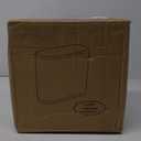 Rectangular Plastic Trash Can Wastebasket with Press Type Lid, Garbage Container Bin for Bathroom, Powder Room