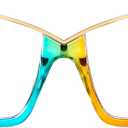 FEISEDY Fashion Cat Eye Blue Light Blocking Glasses for Women Fake Retro Eyeglasses Oversized Stylish Eyewear Frame B0240 (Pink)