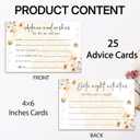 Advice And Wishes For The Mr And Mrs, Honey Bee Bridal Shower Games Decorations, Honeycomb Flowers Decor For Wedding Engagement Party, Advice Cards For The Bride And Groom, 25 Pcs Cards -09