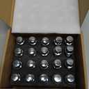 SCITOO M12x1.25 Wheel Lug Bolt 12x1.25 Lug Nut Bolts 20 Pcs Silver Shank Length 28mm Compatible for Jeep Compass for Renegade for Cherokee, for Fiat, for Chrysler 200, for Dodge Dart