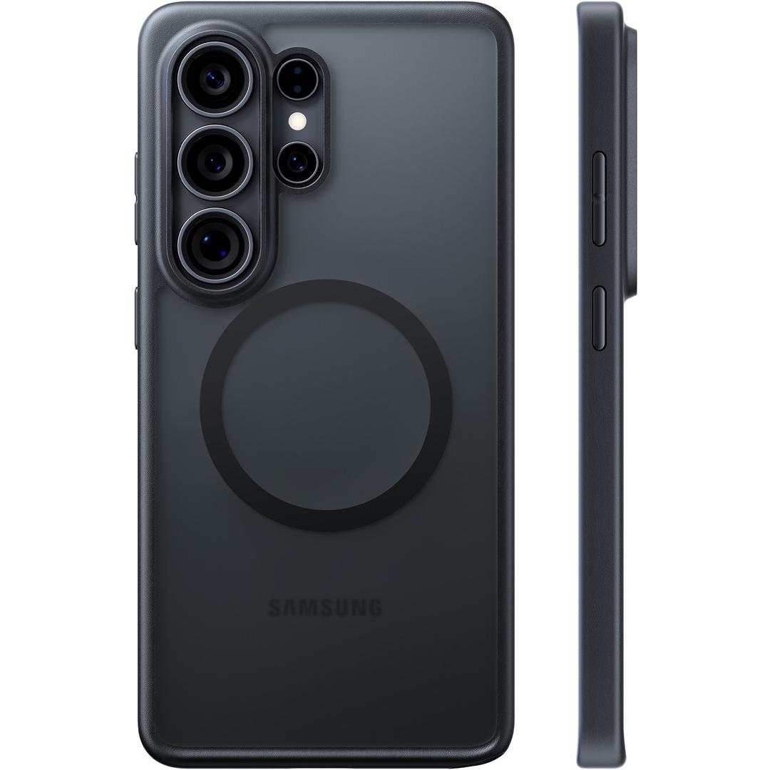 TORRAS for Galaxy S26 Ultra Case, Magnetic Shockproof [Fit for MagSafe][Military Grade Protection] Translucent Classic Grippy DIY Button for Samsung Galaxy S26 Ultra Case Slim, Black