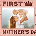 PETCEE First Mother's Day Picture Frame for First Time Mom - Wooden 1st Mothers Day Frame Gifts for New Mom Expecting Mothers & New Parents Nursery Decor Newborn Baby Shower Presents