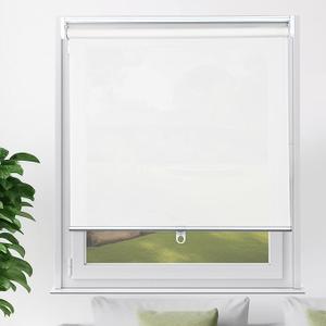 YCUHEN Cordless Roller Shades Pull Down Window Blinds Room Darkening Rolled Up Shades with Push-Pull Rod for Home and Office Bedroom Bathroom Living Room, 35x72 In 