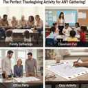 3 x 2Pcs Jumbo Christmas Word Search Poster, Giant 2 * 3FT Wall Game, 50 Words Fun Holiday Activity Poster, Family Holiday Party Activity for Thanksgiving and Christmas