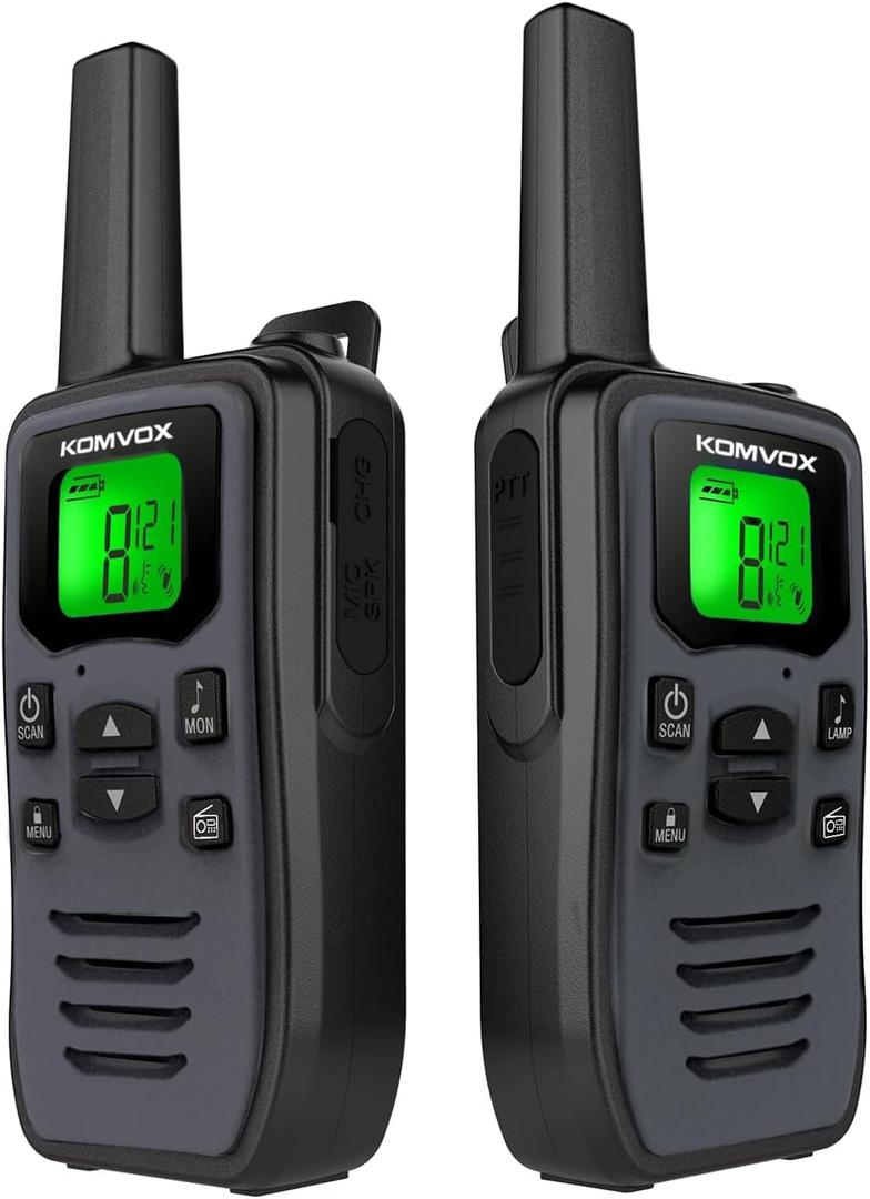 Long Walkie Talkies for Adults with 36 Channels, Two-Way Radio Walkie Talky with NOAA Weather Alerts, Emergency Radio for Camping Hiking Gear