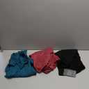 Ficerd 3 Pack Women's Long Sleeve Shirts, Cotton Crew Neck Tunic Tops Casual Loose Fit Pullover Sweatshirts Curved Hem Shirts (X-Large, Black, Dark Green, Magenta)