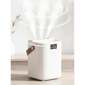 2L Cool Mist Humidifiers for Bedroom, 3 Nozzles Quiet Small Humidifier with 4 Mist Modes, Top Fill Desktop Personal Humidifier with Night Light & Auto-Shutoff, Portable USB Powered for Office, Plants