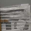 Fairy Baby Narrow Baby Gate for Stair, 22.8"-25.5" Wide Pressure Mounted Pet Gate for Doorway, Easy Walk Thru Child Safety Gate, White