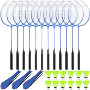 12 Pc Badminton Racket Set, Standard