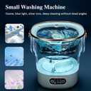 Portable Washing Machine,Mini Washer -20L Upgraded With Spin Basket,Small Clothes Folding Washing Machine Of Underwear, Baby And Small Clothes,Suitable For Home Apartments Dormitories,Hotels Pale Gray